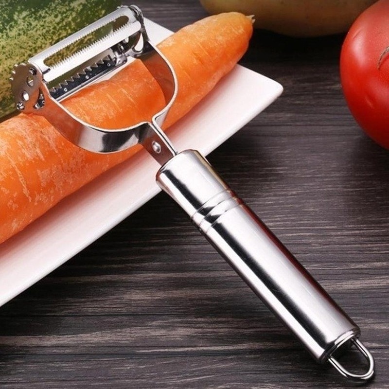 Stainless Steel Multi-function Peeler Slicer Vegetable Fruit Potato  Cucumber Grater Portable Sharp Kitchen Accessories Tool
