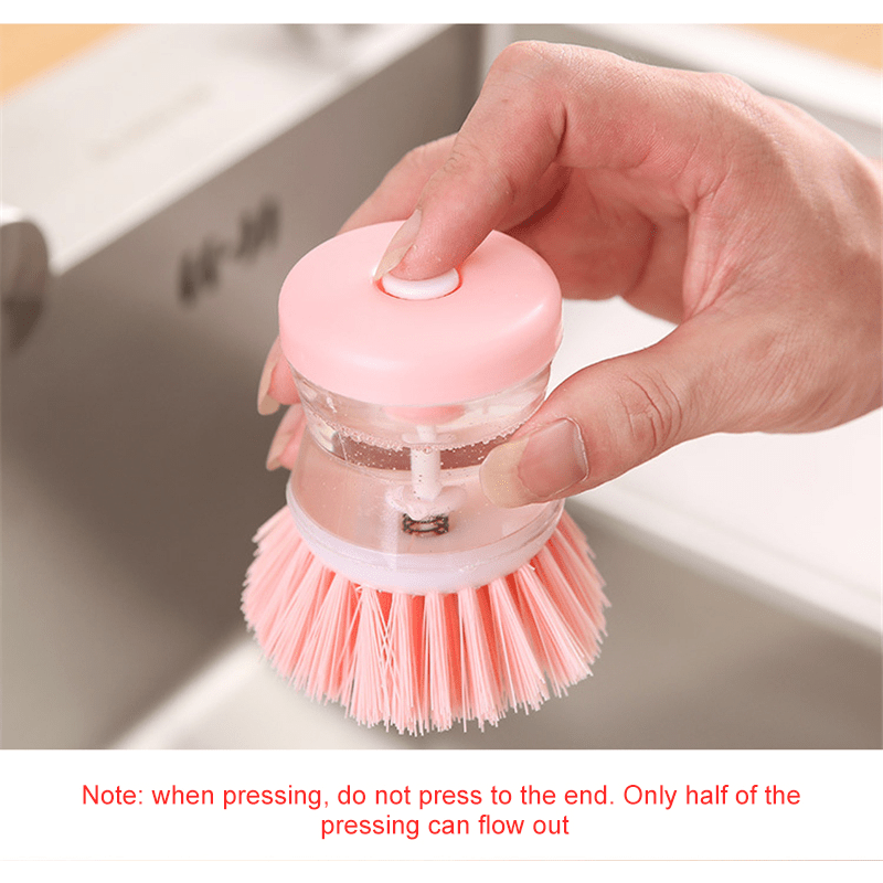 Pot Brush Kitchen Pot Dish Cleaning Brush Automatic Liquid, 58% OFF