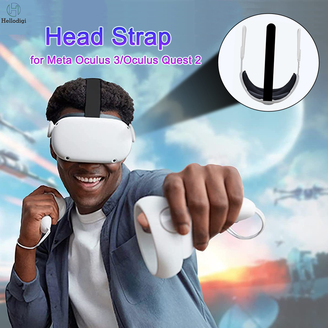 Correa De Cabeza Ajustable Para Meta Quest 3 Upgrades Elite Headband.  Alternativa De Correa De Cabeza Para Oculus Quest 3 VR Accessories