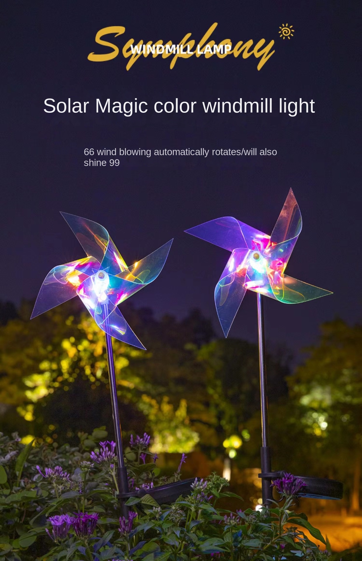 Solar magic store garden lights