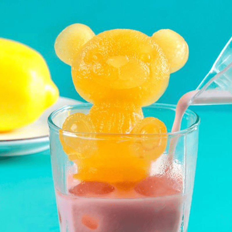 Cute Bear Ice Cube Mold Flexible Silicone Tray For Easy - Temu