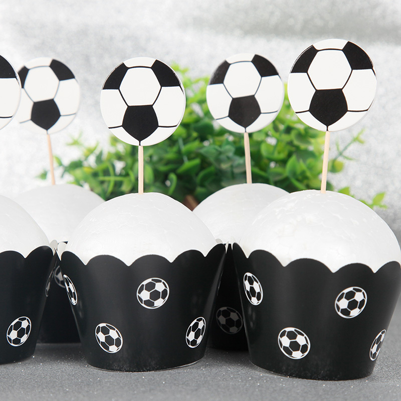 9 piezas de decoración de fiesta de fútbol, centros de mesa de fútbol para  decoración de cumpleaños, suministros de fiesta de cumpleaños temática de