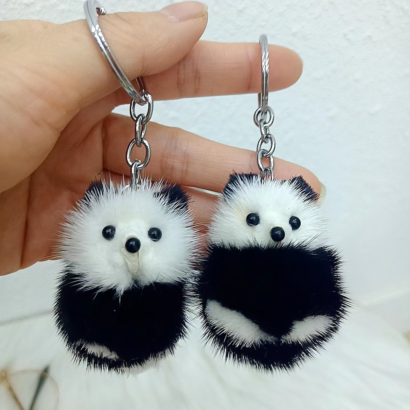 Ciondolo Portachiavi Per Auto In Peluche Piccolo Panda Carino 1pc, Borsa Da  Scuola Per Bambole In Peluche Ornamento Piccolo Regalo