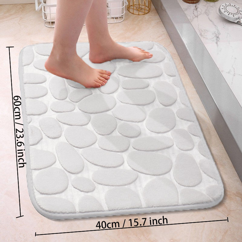 40*60cm Super Absorbent Bath Mat Quick Drying Bathroom Non-slip