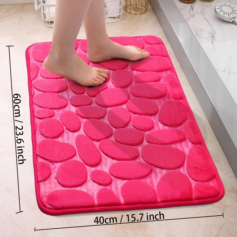 Rose Floor Mat, Bathroom Water Absorption Anti-skid Mat, Bathroom