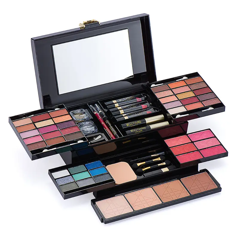 professional 56 color eyeshadow makeup set multifunctional cosmetic kit with eyeshadow lip gloss blush and concealer full makeup set for beautiful and natural look details 2