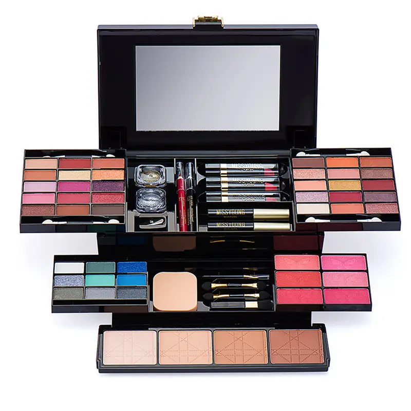 professional 56 color eyeshadow makeup set multifunctional cosmetic kit with eyeshadow lip gloss blush and concealer full makeup set for beautiful and natural look details 3