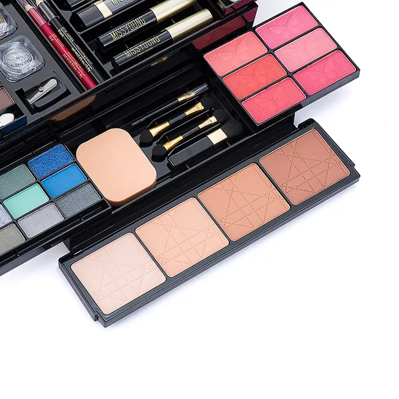 professional 56 color eyeshadow makeup set multifunctional cosmetic kit with eyeshadow lip gloss blush and concealer full makeup set for beautiful and natural look details 6