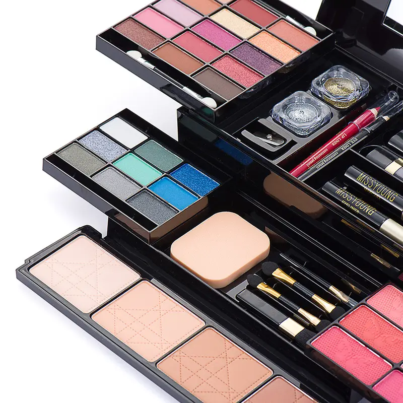 professional 56 color eyeshadow makeup set multifunctional cosmetic kit with eyeshadow lip gloss blush and concealer full makeup set for beautiful and natural look details 9