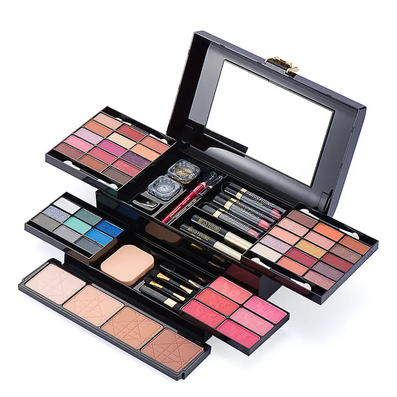 professional 56 color eyeshadow makeup set multifunctional cosmetic kit with eyeshadow lip gloss blush and concealer full makeup set for beautiful and natural look details 12