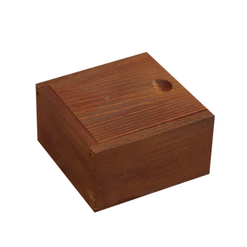 Wooden Box Unfinished Storage Box with Slide Top Natural Candlenut Card  Keeper Wood Jewelry Box for Storage and Home Decoration - AliExpress