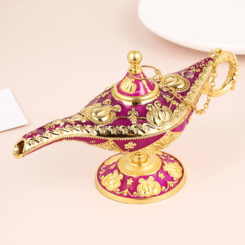 Metal Aladdin Genie Lamps Legend Aladdin Magic Lamp - Purple I Medium –  Decor In Home