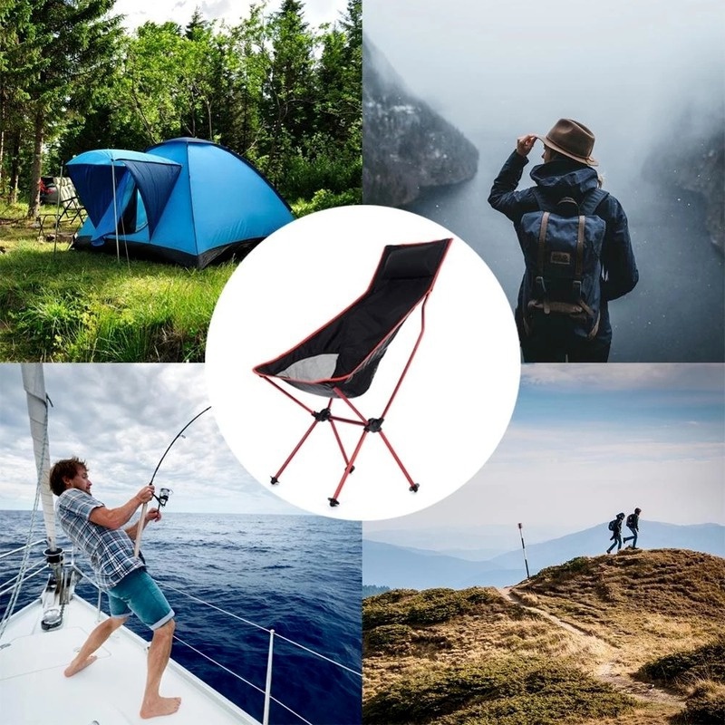 1pc Lightweight And Durable Foldable Chair For Outdoor Activities