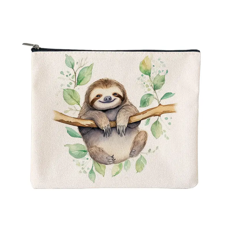 Cute Sloth Pattern Cosmetic Bag
