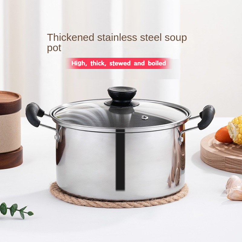 Saucepan Stainless Steel Sauce Pot With Clear Glass Cover - Temu