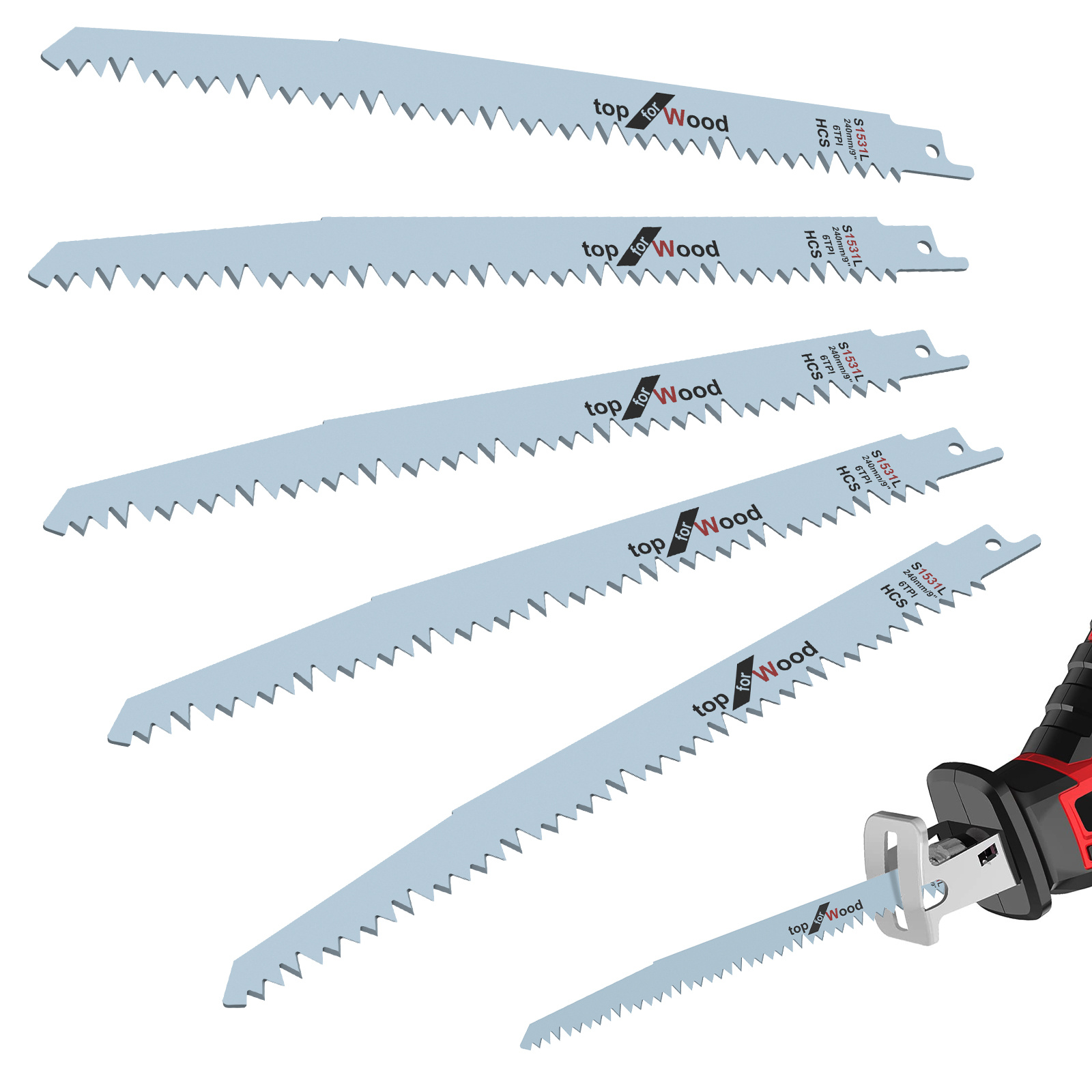 Reciprocating Saw Blade Set 5tpi High Carbon Steel Assorted Pruning Saw  Blade Sharp Wear Resistant Cutting Saw Blades For Cutting Wood Plastic Pvc  Pipe Saw Blade 5tpi - Temu