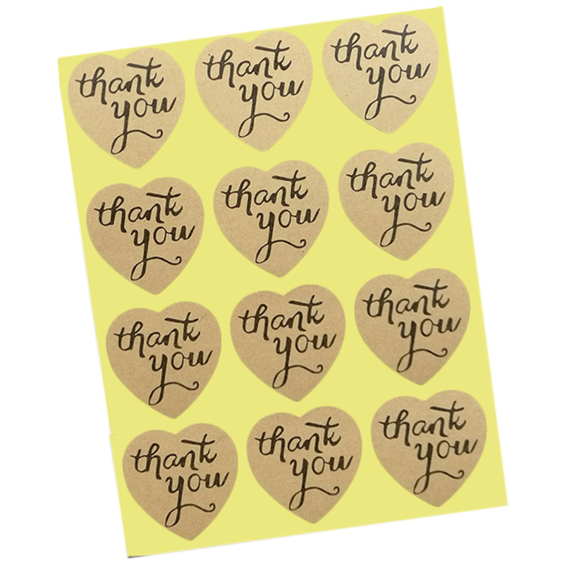 Heart shaped 'thank You' Stickers Perfect For Crafting - Temu