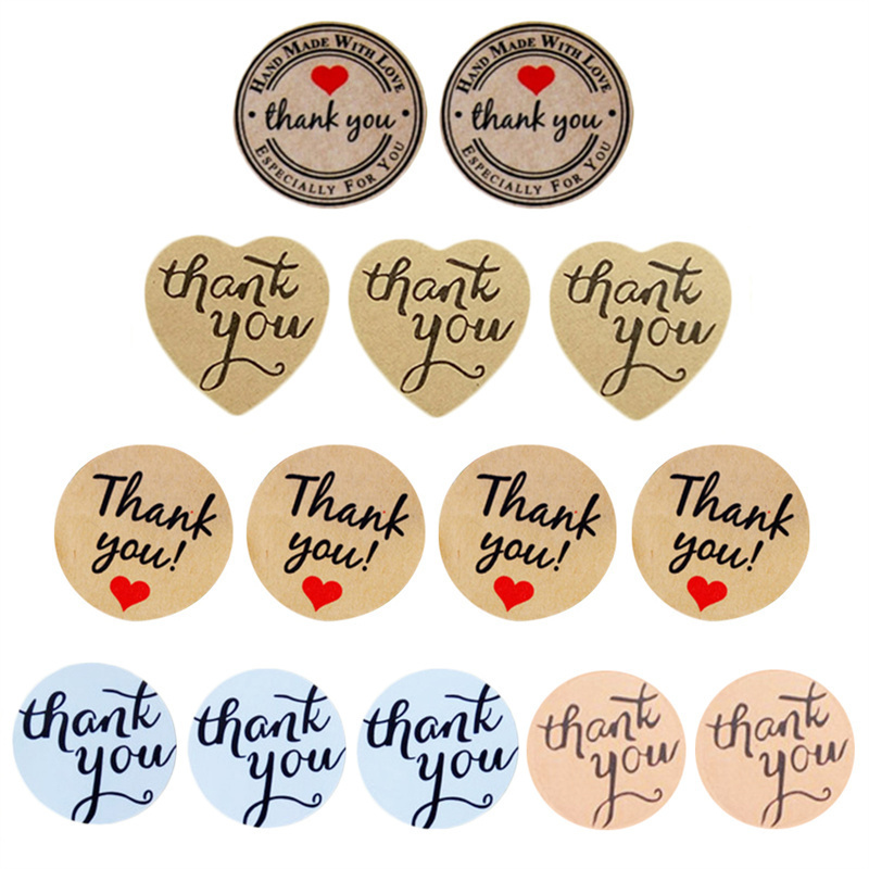 Heart shaped 'thank You' Stickers Perfect For Crafting - Temu