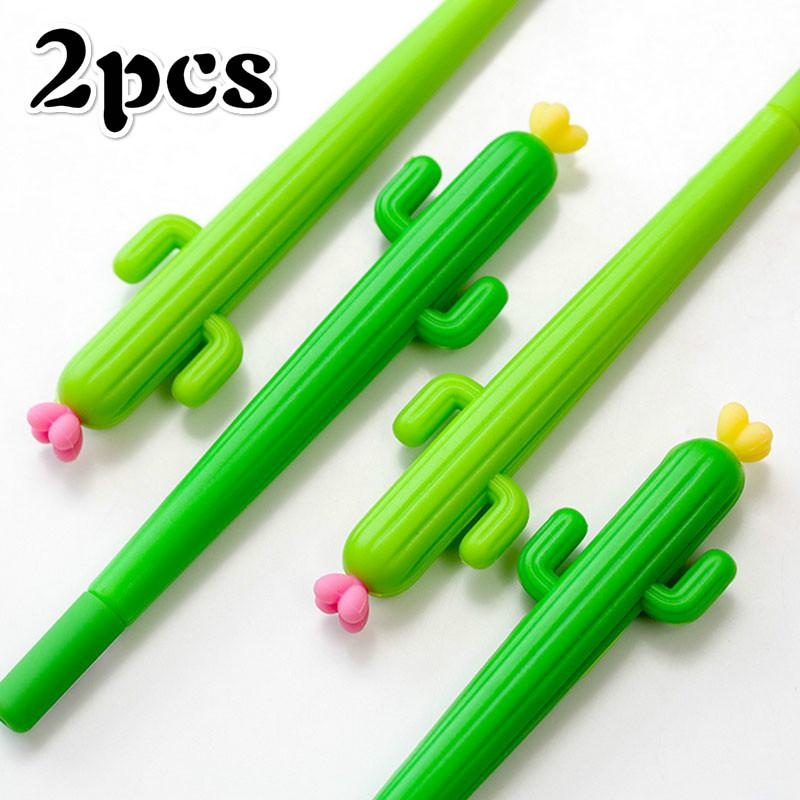 Wholesale Set Of 4 Cactus Cute Gel Pens 0.5mm Black Ink Ideal For