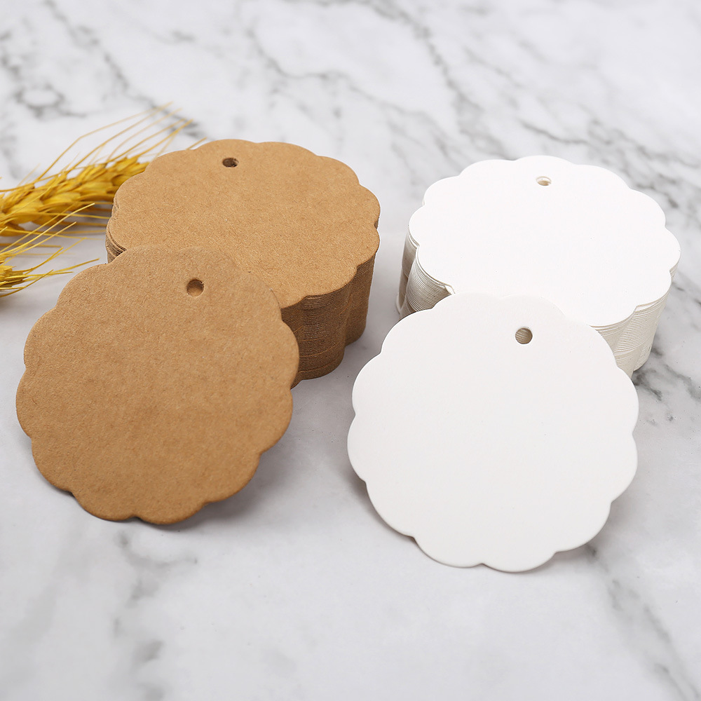 Premium Kraft Gift Tags - 100pcs White Paper - Versatile - Hanging