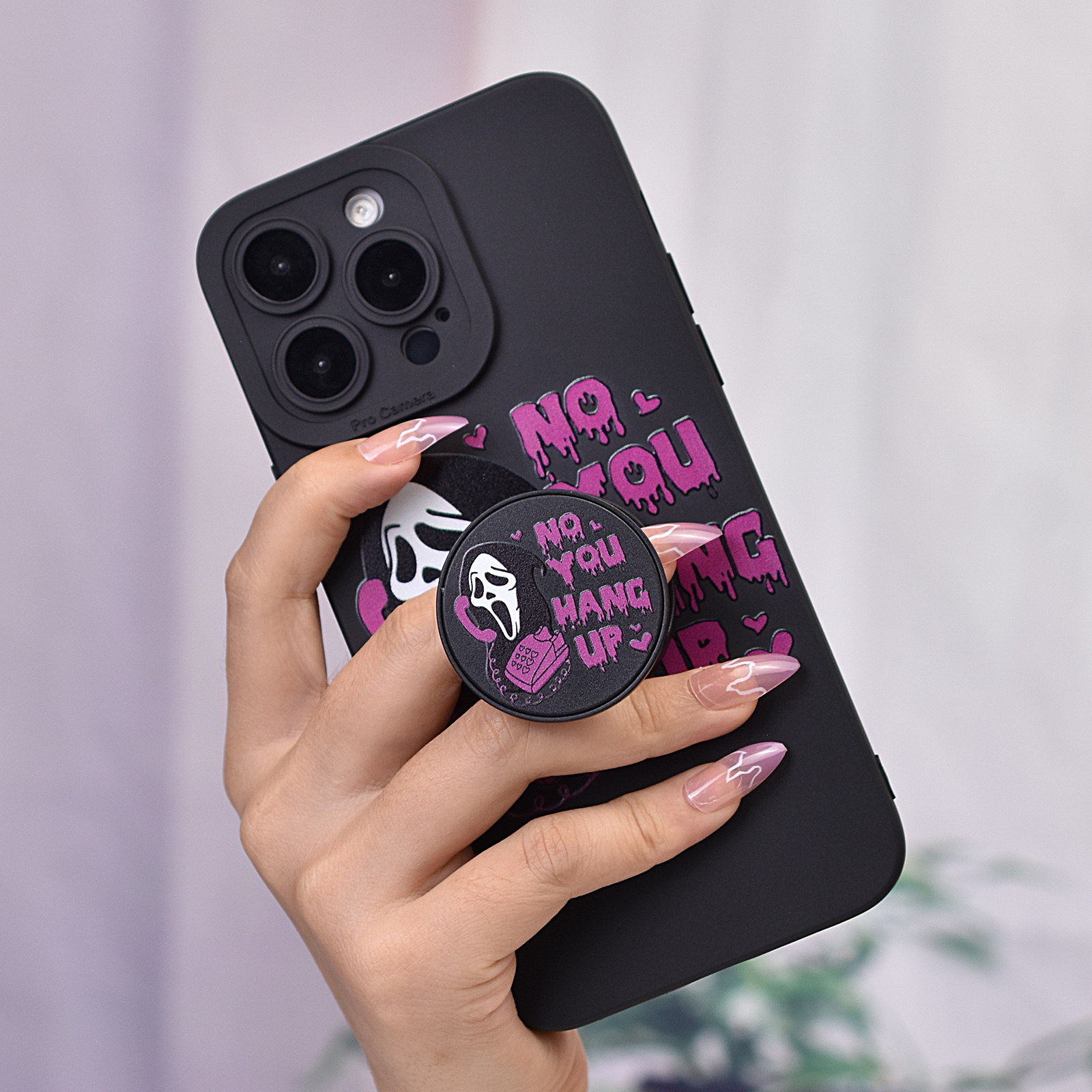 NO YOU HANG UP Pattern Design, All-inclusive Protection. Dustproof,  Minimalist Style, Comfortable Skin Texture TPU Soft Case, Easy Removal  Without