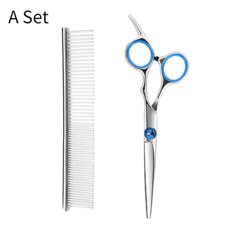 8 inch pet hairdressing scissors setstainless steel set high class pet  scissors