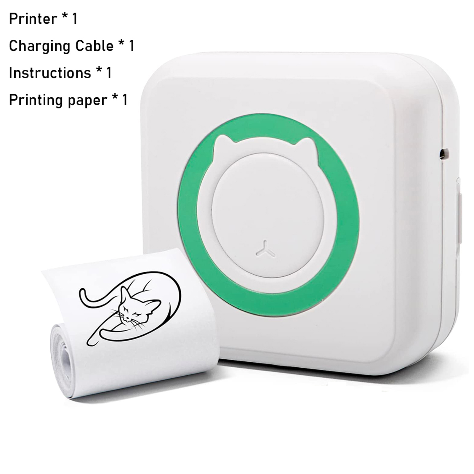 Mini Imprimante De Poche, Imprimante Portable Photo sans Encre