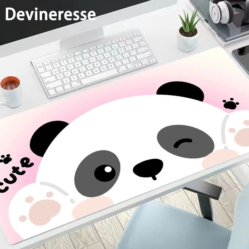Oreille de chat Kawaii Tapis de souris Grand tapis de souris de jeu pour  ordinateur portable antidérapant épaissi tapis en caoutchouc bureau clavier  pad