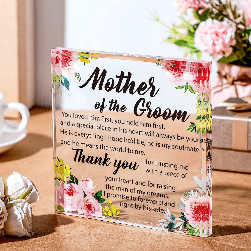 Acrylic Square Plaque mom Gifts From Son Daughter Square - Temu