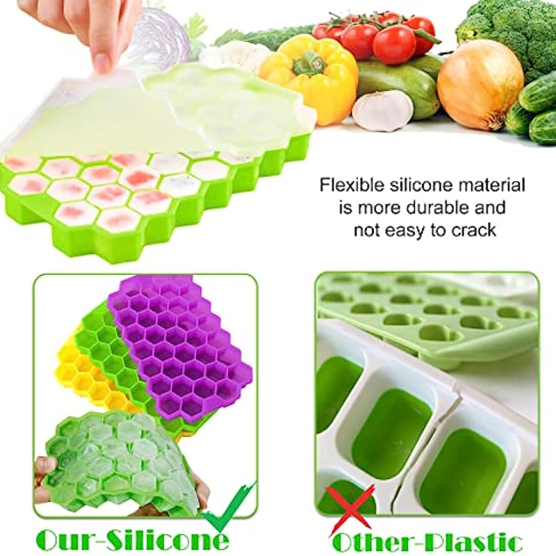 Silicone Baby Food Congélateur Plate-Forme de bonbon,Plateau de con
