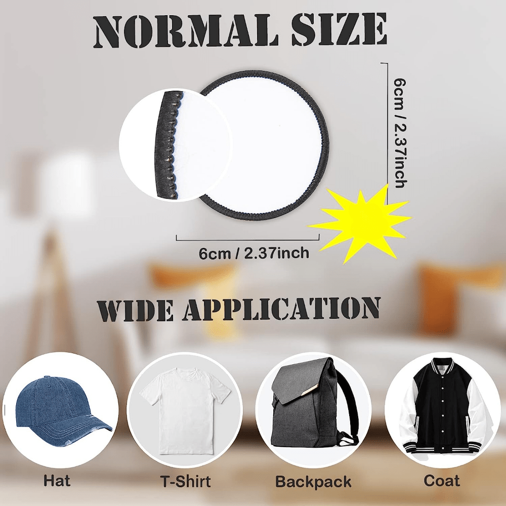 Sublimation Patches Iron Blank Patches Diy Crafts Hats - Temu