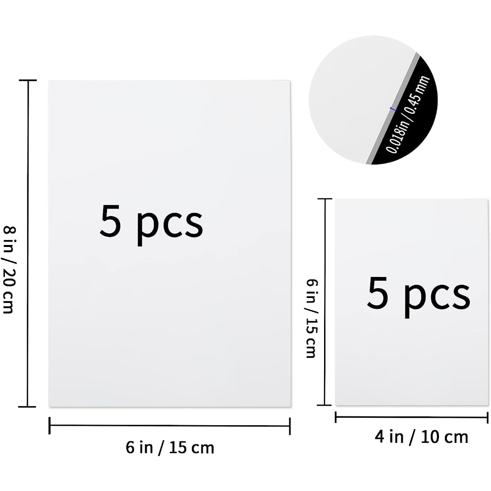 6 Pieces Aluminum Sublimation Blanks Sheet[8X10in]