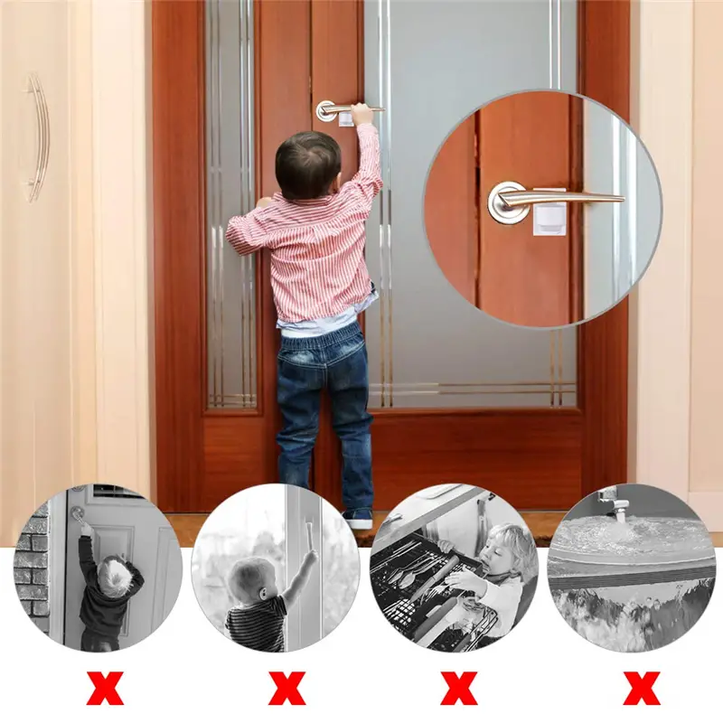 Universal Door Lever Lock Child Baby Safety Lock Rotation - Temu