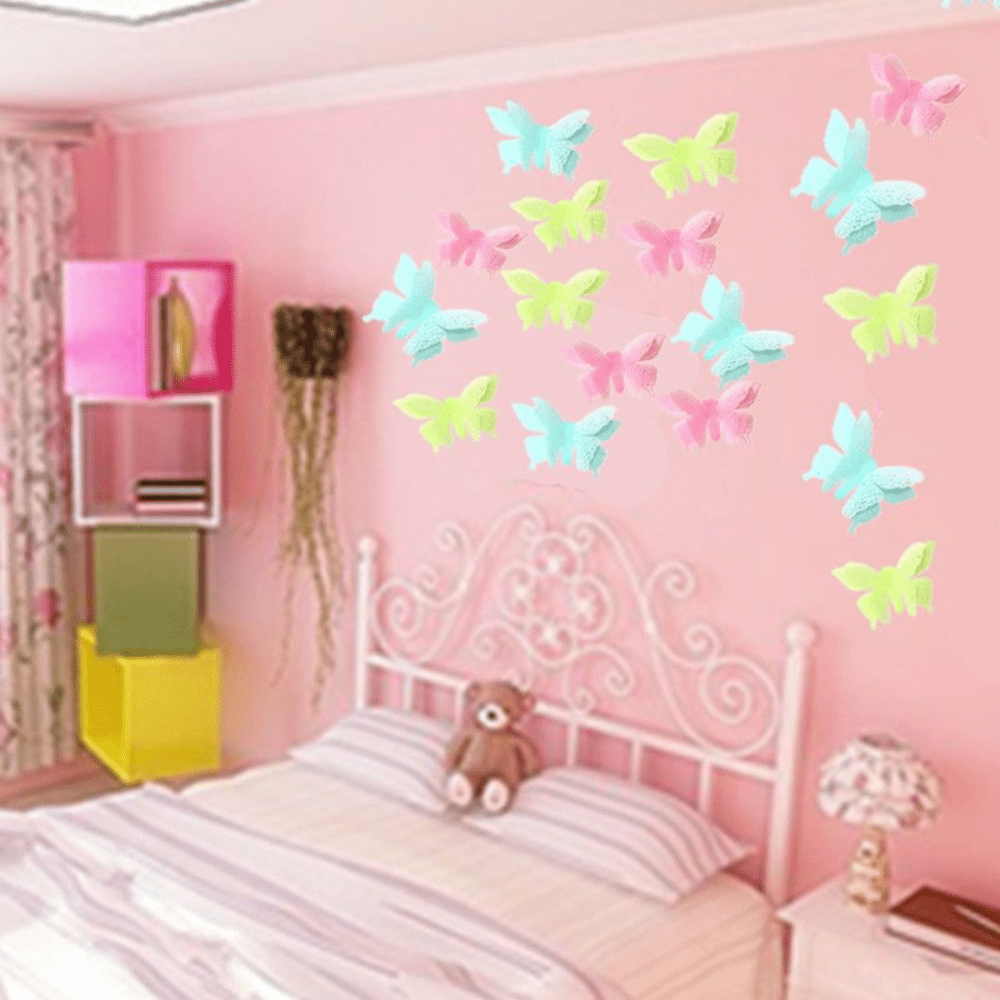 3D Butterfly Stickers for Children