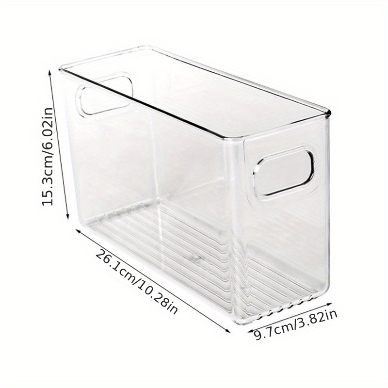 Stackable Refrigerator Storage Box With Handle Kitchen Fruit And Vegetable