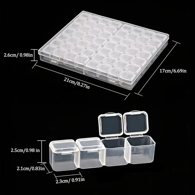 Artificial Diamond Painting Boxes Plastic Organizer Bead - Temu United  Kingdom