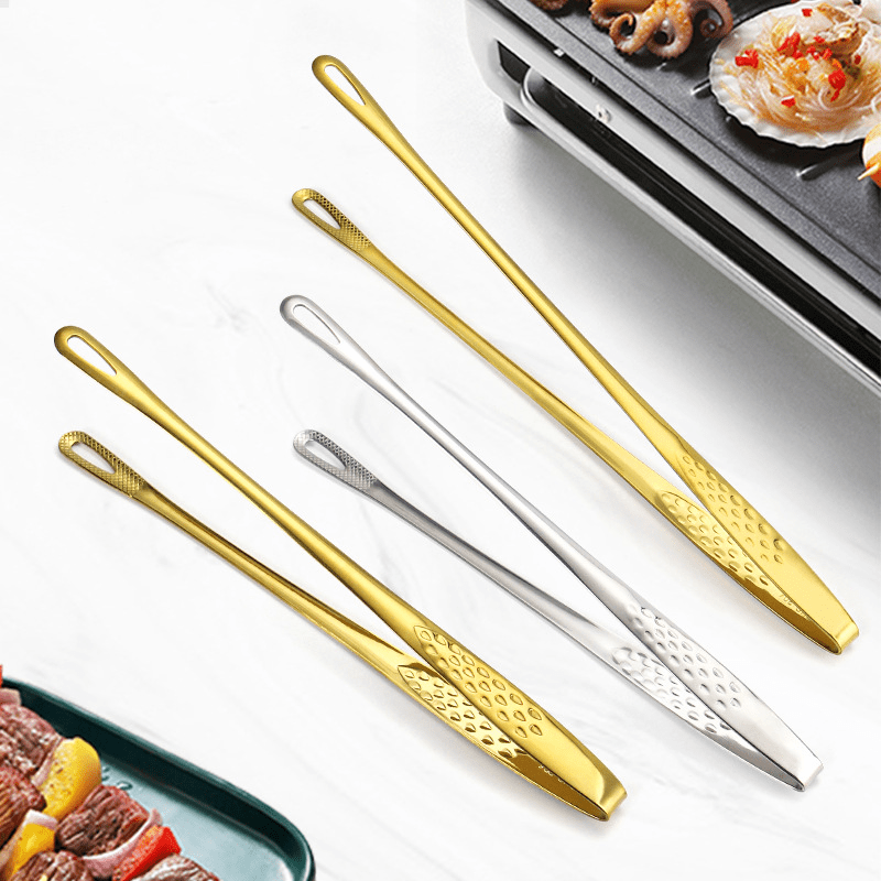 Stainless Steel Tongs Household Barbecue Clip, Steak Clip, Barbecue Clip,  Barbecue Clip, Extended Food Clip, Silvery/golden Independence Day  Halloween Christmas Wedding Birthday Party Favors Camping Bbq Accessories  Beech Vacation Essential - Temu