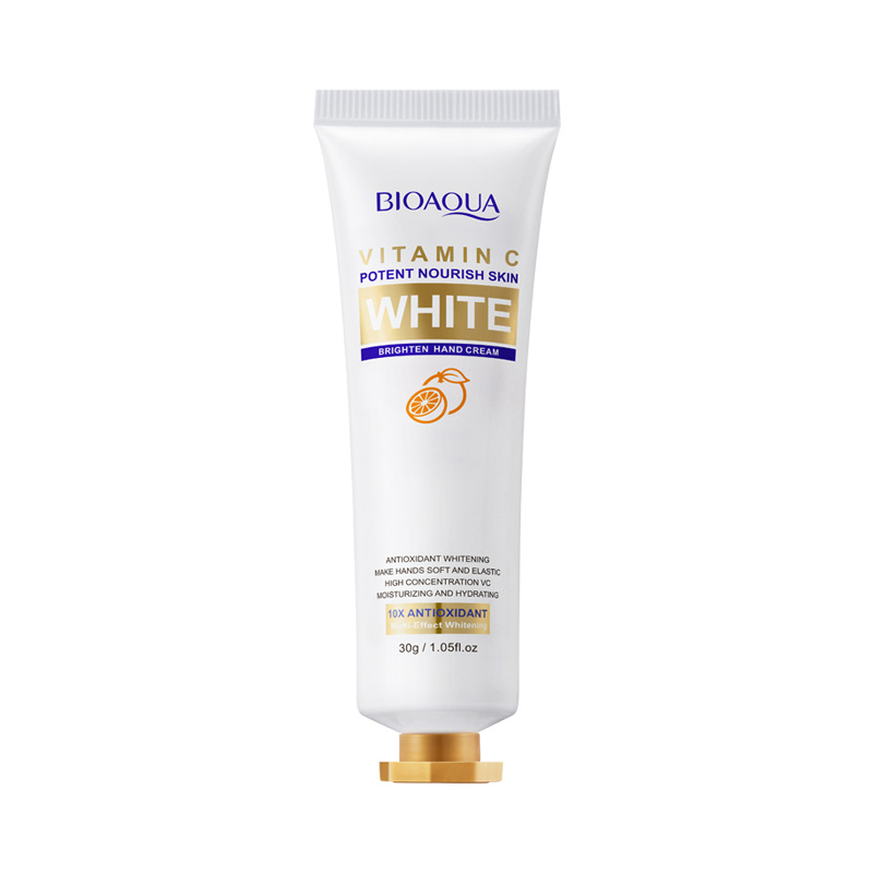 Image of 1/3pcs Vc Whitening Hand Cream Brightening Color Protection Vitamin C Moisturizing Anti-chapped Hydrating Non-greasy Autumn And Winter Men's And Women's Chapped Light Beige