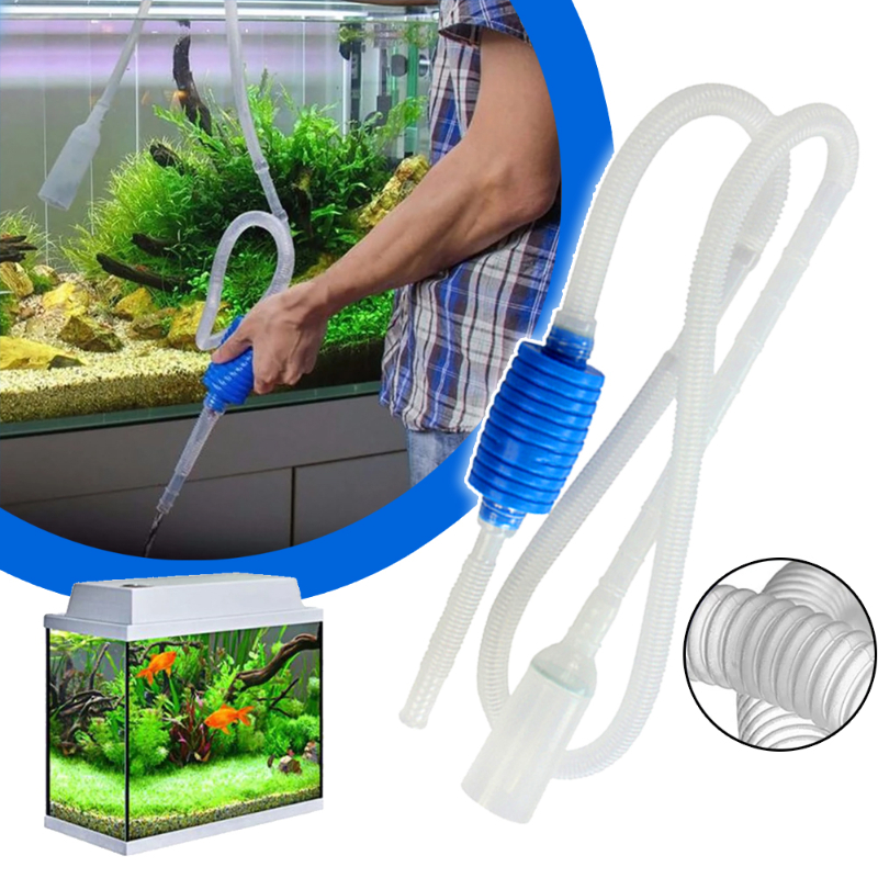 Aspirateur Aquarium - Kit Pompe pour Nettoyage Aquarium - Siphon