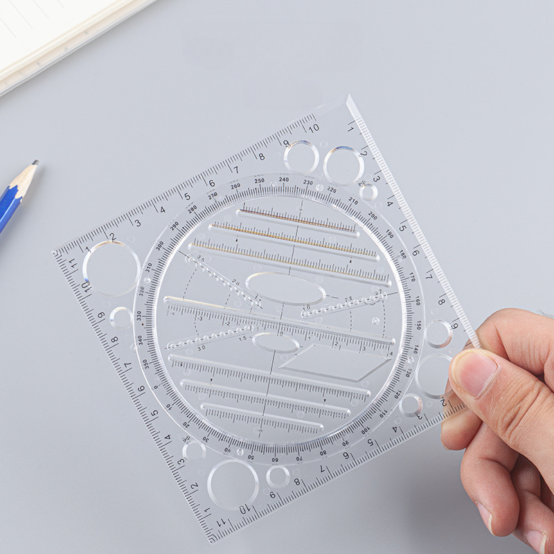 Multifunctional Folding Geometric Drawing Ruler Portable - Temu