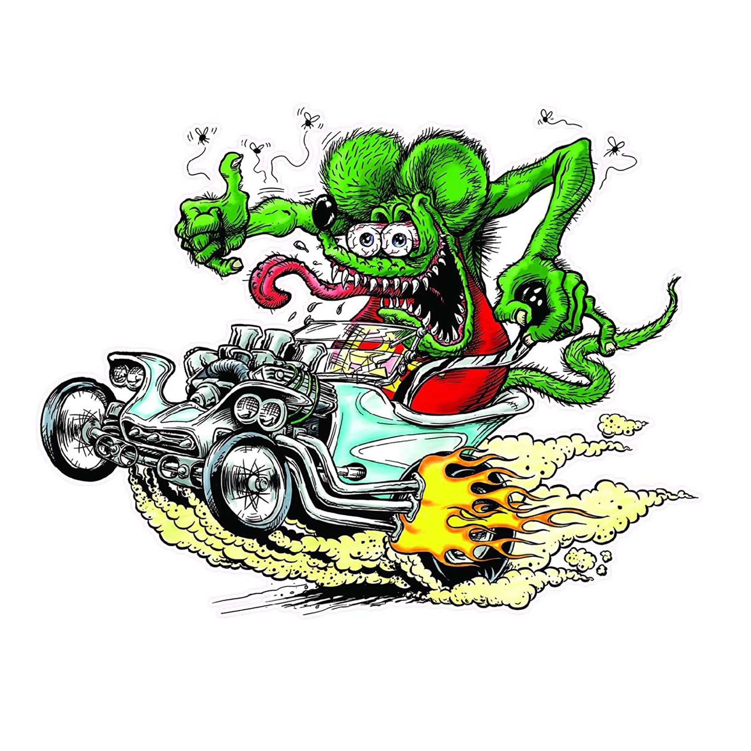 Rat Fink T bucket Graphic car Stickers Laptop Water Bottle - Temu