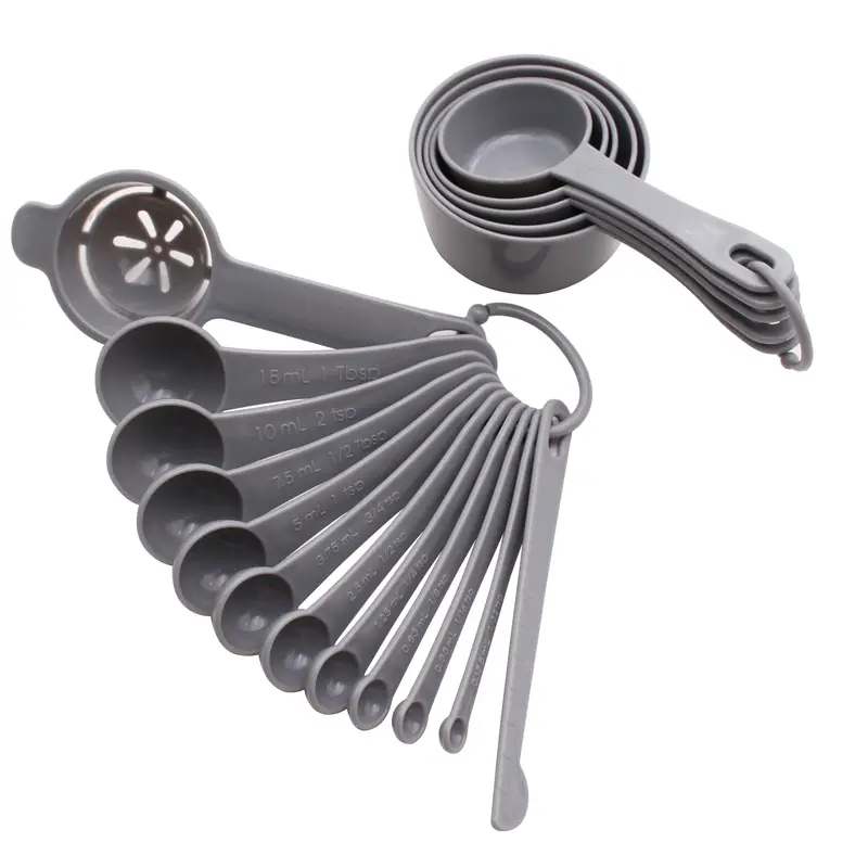Nesting Measuring Cups And Spoons Set With Measuring Rule And Egg Separator  - Perfect For Dry And Liquid Ingredients - Temu