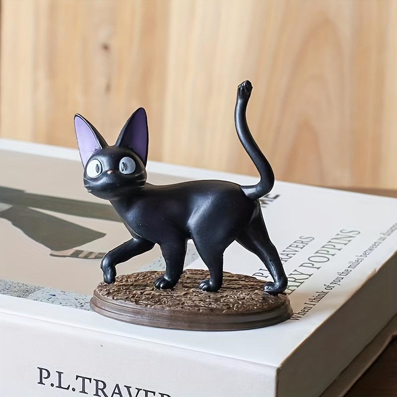 a set of 6 pcs black cat dolls cat models black cat decorations decorations gifts details 5