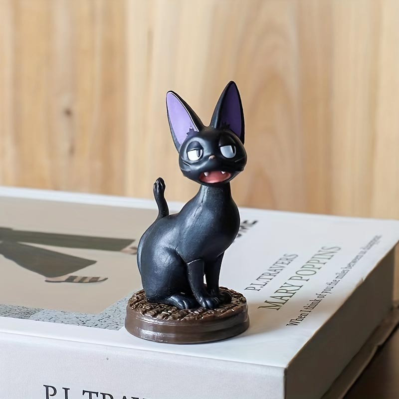 a set of 6 pcs black cat dolls cat models black cat decorations decorations gifts details 3