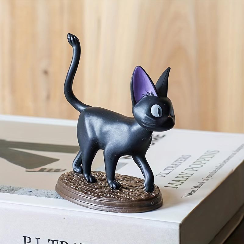 a set of 6 pcs black cat dolls cat models black cat decorations decorations gifts details 4