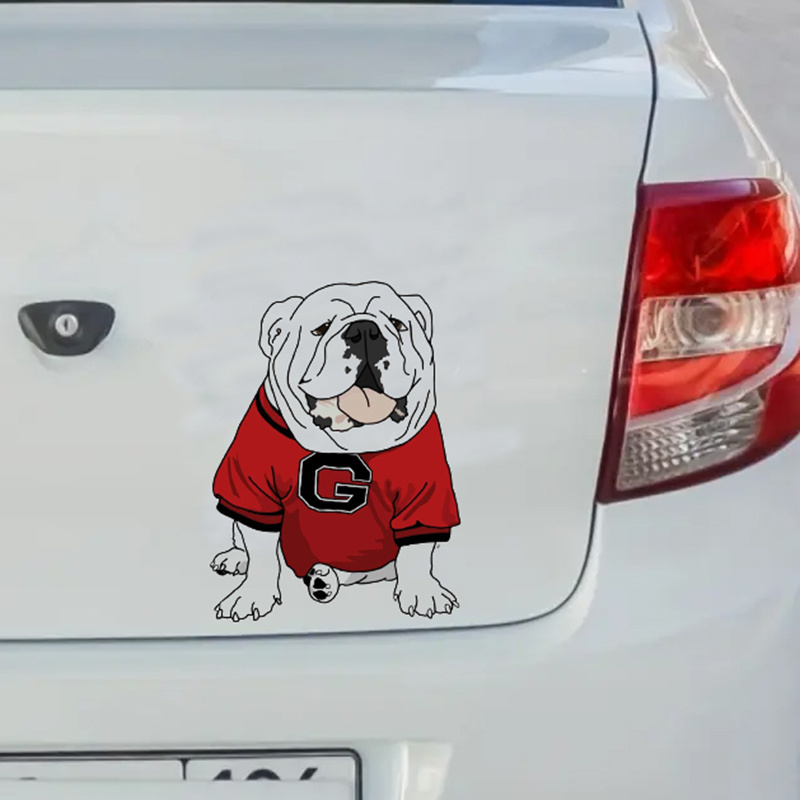 Uga Bulldog Car Stickers For Laptop Water Bottle Phone Car Truck Van SUV Motorcycle Vehicle Paint Window Wall Cup Bumpers Crafts Decals