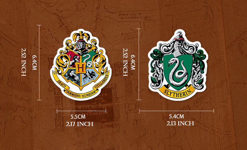 Pegatinas emblemas Hogwarts Harry Potter
