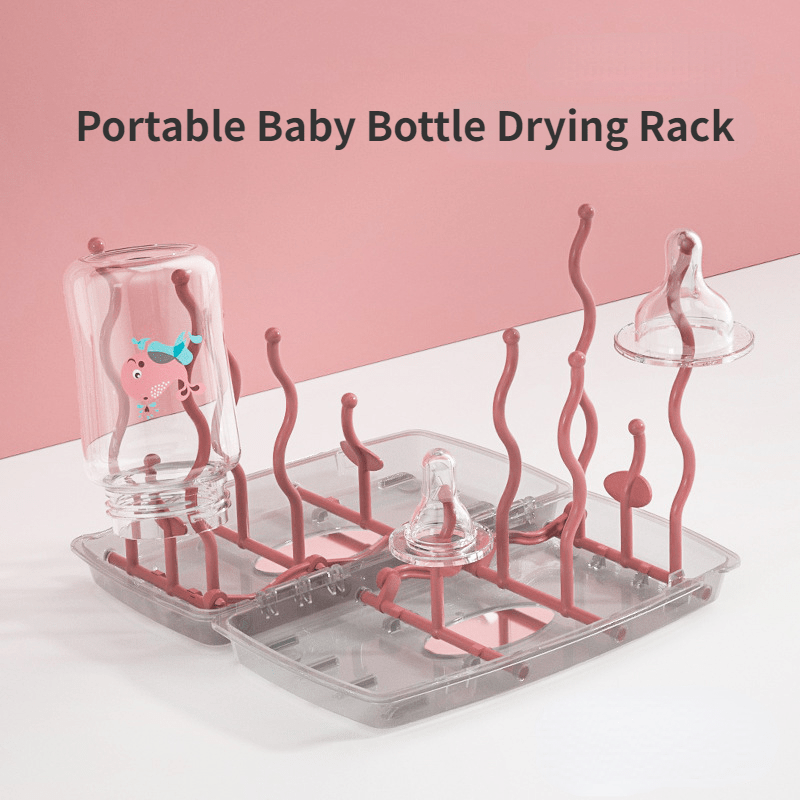 Dust Proof Glass Cup Drain Equipped With Anti Slip Base Multifunctional Baby  Bottle Rack Cup Drying Rack Kitchen Supplies - AliExpress