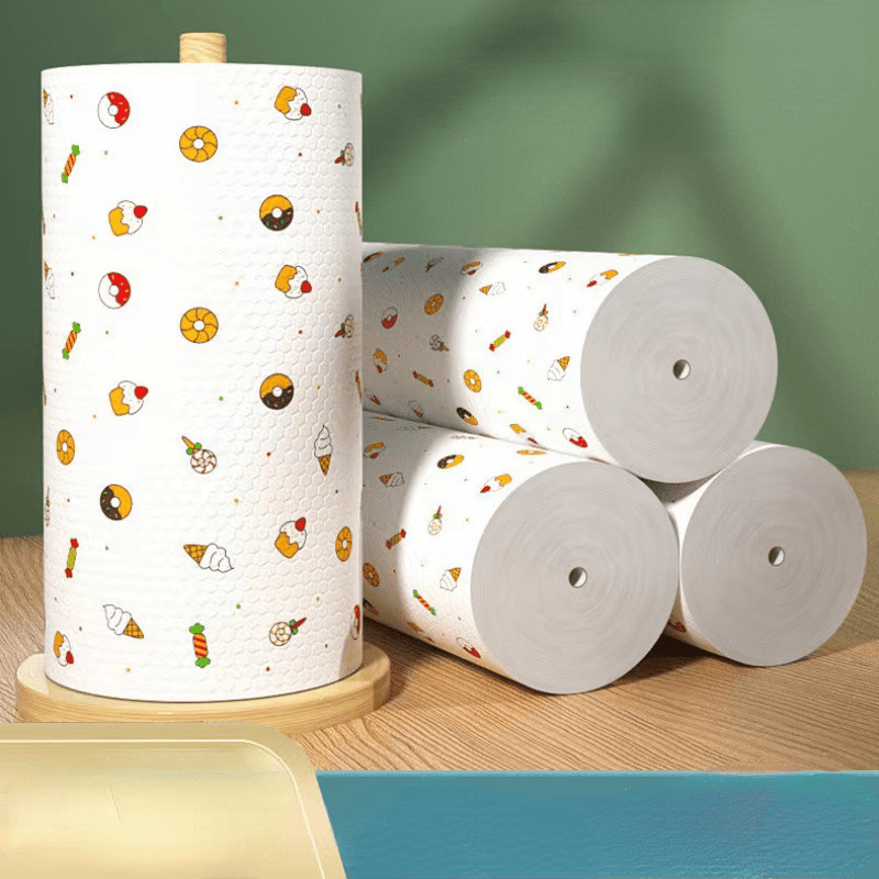 Reusable Disposable Rag Oil free Kitchen Cloth Roll - Temu