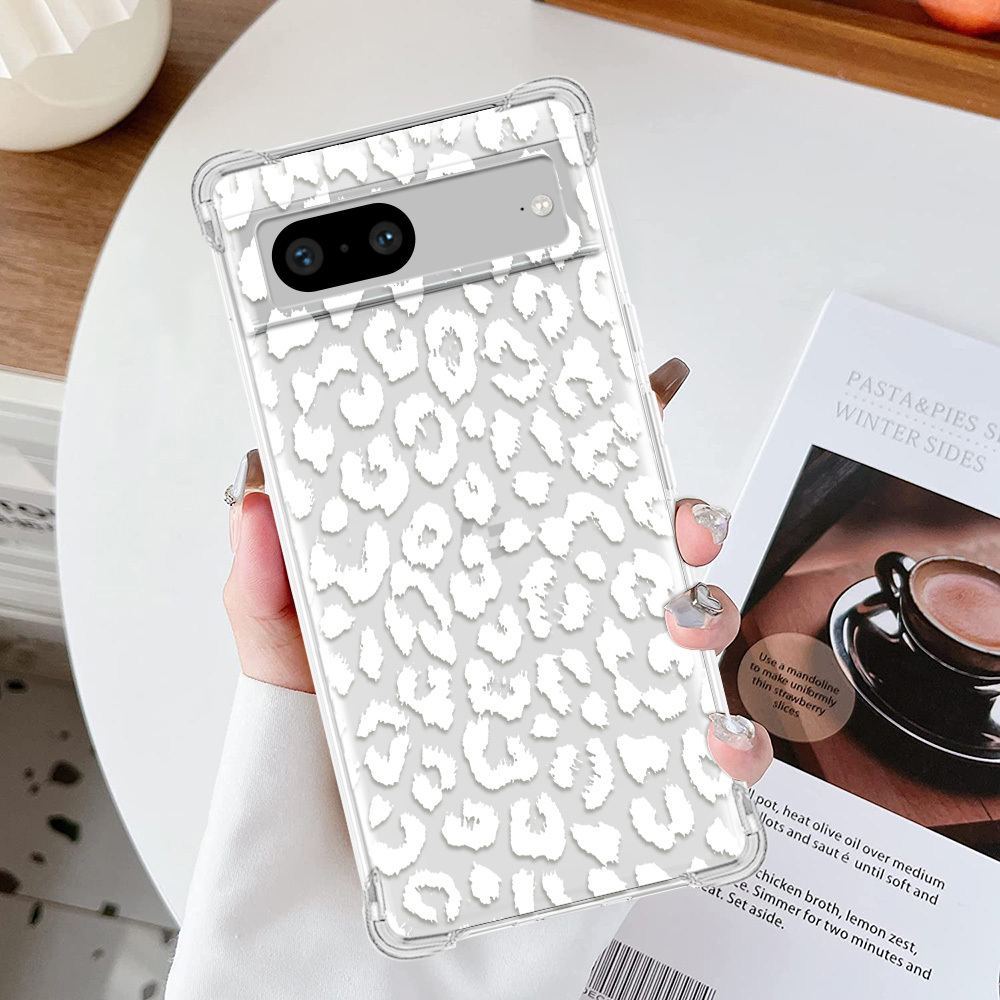 

Leopard Print Fashion Pattern Transparent Four-corner Anti-fall Mobile Phone Case Suitable For 7pro/7a/7/6pro/6a/6